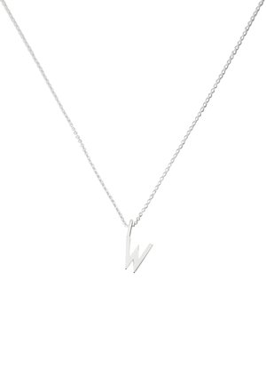 HALSKETTE MIT KLEIN INITIAL CHARM SILBER (A-Z) - Halskette - silver coloured