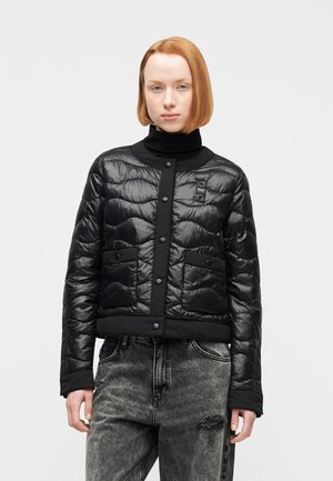 HADLEY - Lagana jakna - nero/interno green