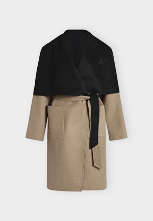KARL LAGERFELD, REVERSIBLE LONG SOFT COAT - Κλασικό παλτό - black nougat