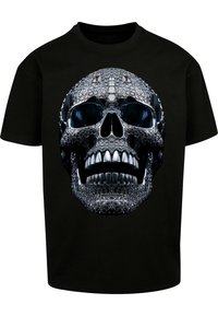 DIAMOND SKULL - Trükipildiga T-särk - black