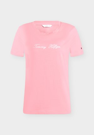 Tommy Hilfiger, SCRIPT  - T-shirt imprimé - carnation pink