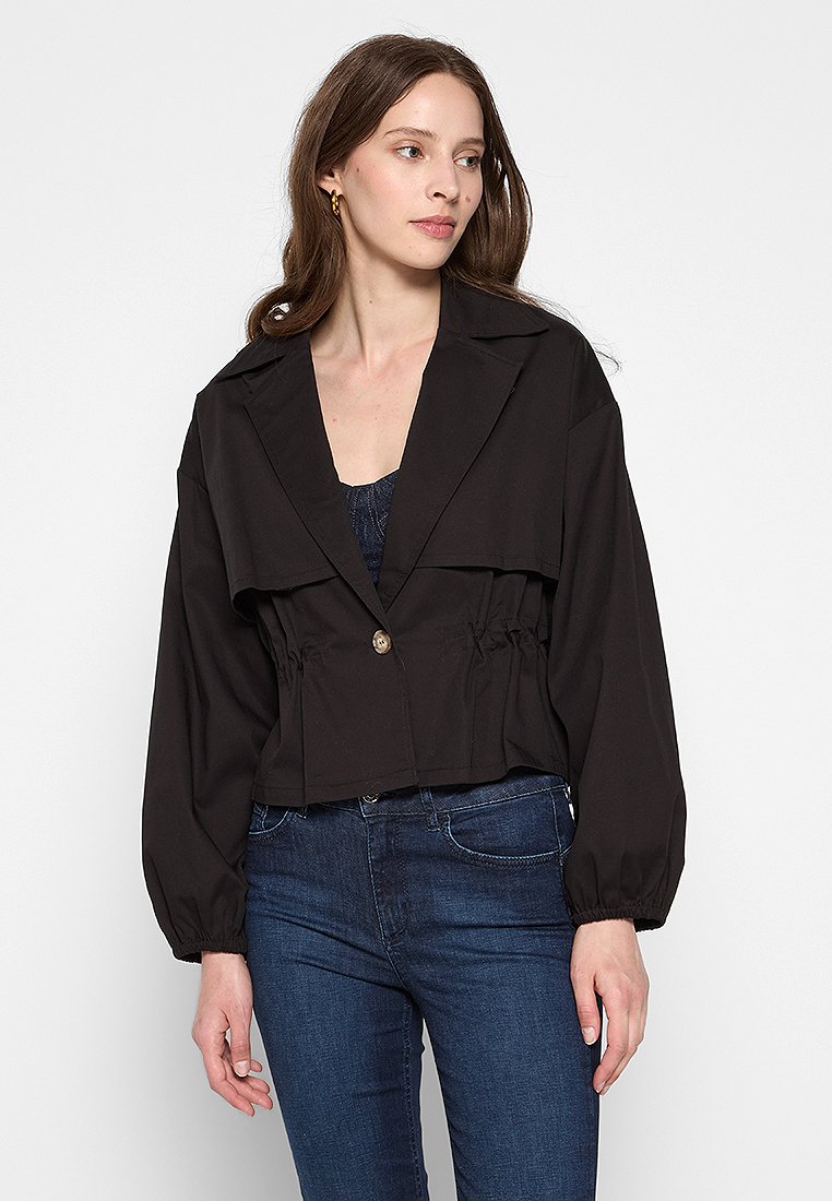 LIU JO Lichte jas zwart LIU JO Lichte jas zwart