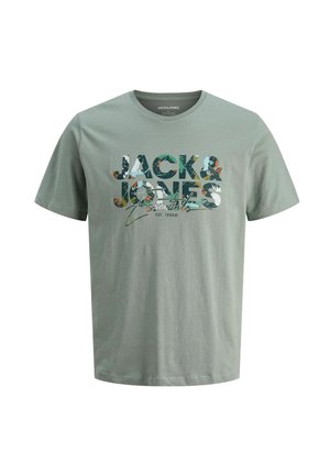 PLUS SIZE LOGO  - T-shirt con stampa - iceberg green