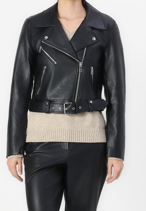 ONLY, Veste en similicuir - black