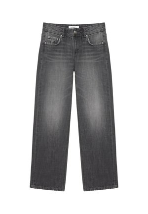 PULL&BEAR, LOW-RISE STRAIGHT-LEG - JEANS - Jean droit - grey