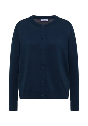 Cecil, ROUND-NECK CARDIGAN WITH BUTTON PLACKET - Gilet - moonlight blue