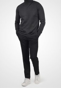 Solid Strickpullover - dark grey