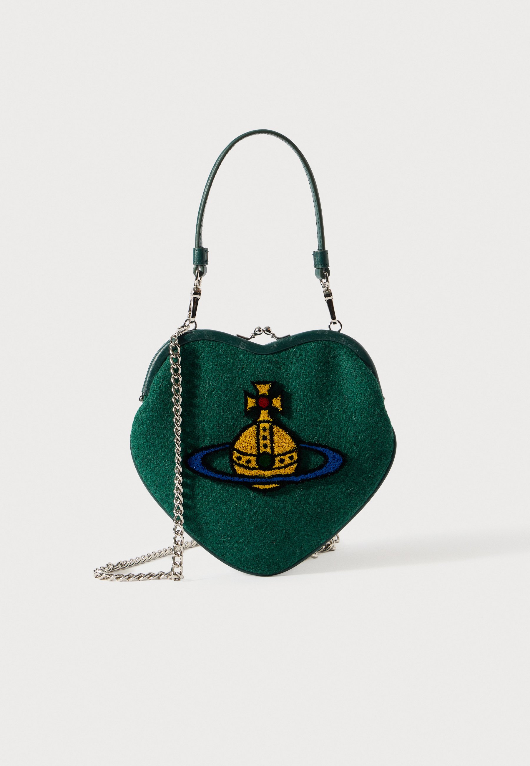 Vivienne Westwood BELLE HEART FRAME PURSE - Handbag - green