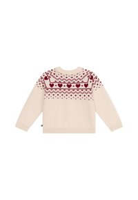 Petit Bateau PETIT CARDIGAN TRICOT JERSEY JACQUARD [93] - Cardigan - avalanche/amarante