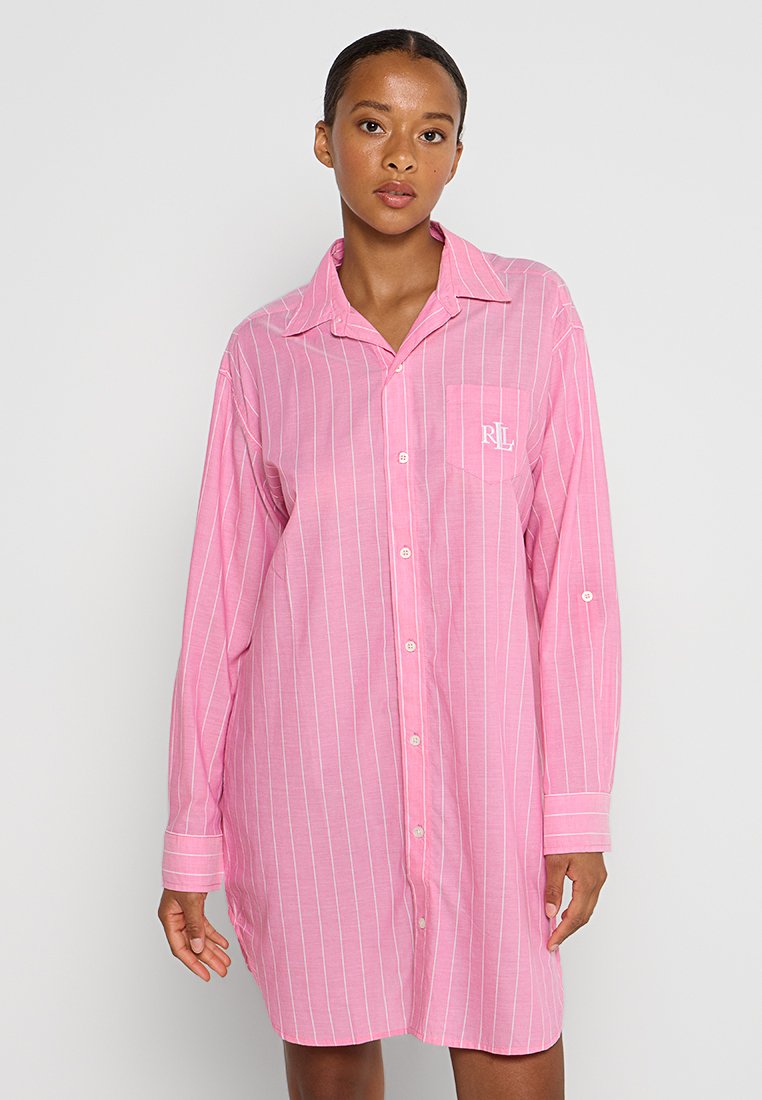 Lauren Ralph Lauren Nachtjapon donkerroze Lauren Ralph Lauren Nachtjapon donkerroze