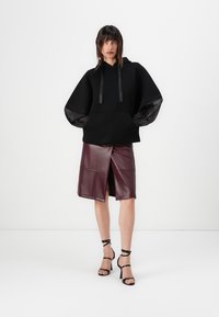 TWINSET KNITTED SWEATSHIRT - Hoodie - nero