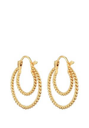 Elli TWISTED HOOPS - Ohrringe - gold-coloured