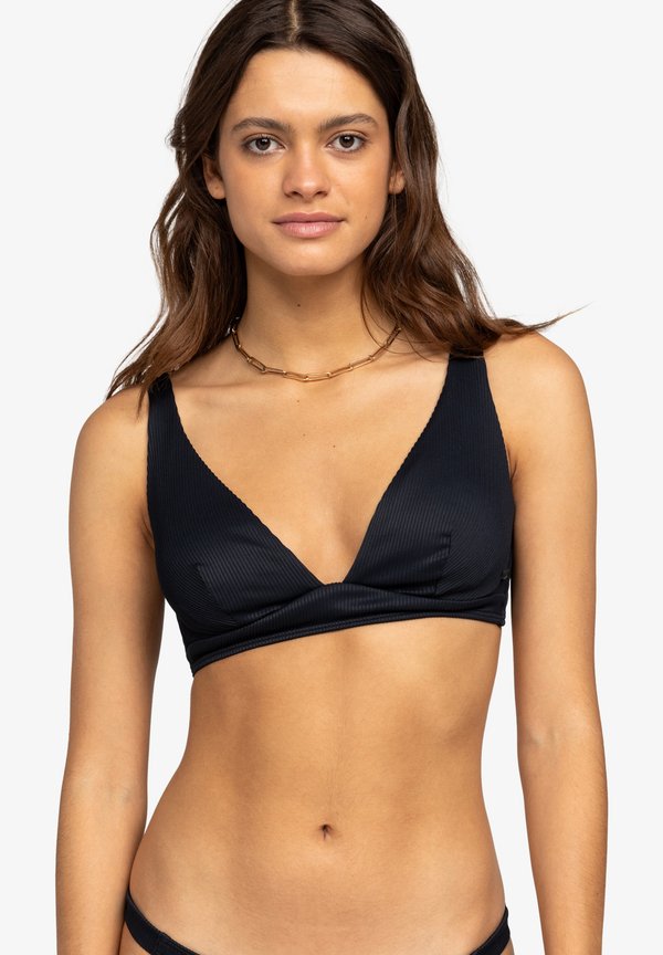 LOVE THE ROLLER - Bikini top - anthracite