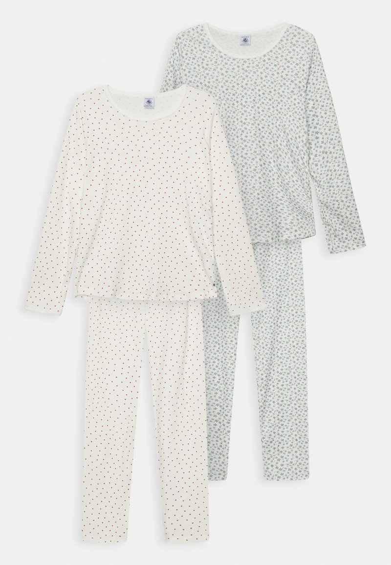Petit Bateau PYJAMAS VARIAN SET 2PACK Nachtwäsche Set white/weiß
