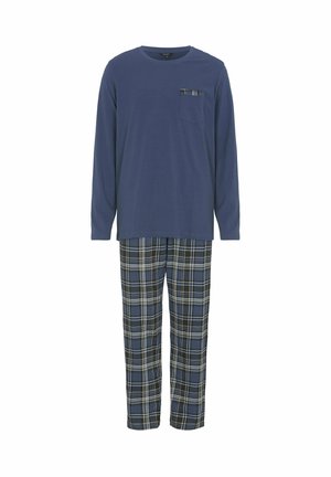 TWO PIECE SET - Nachtwäsche Set - checked blue