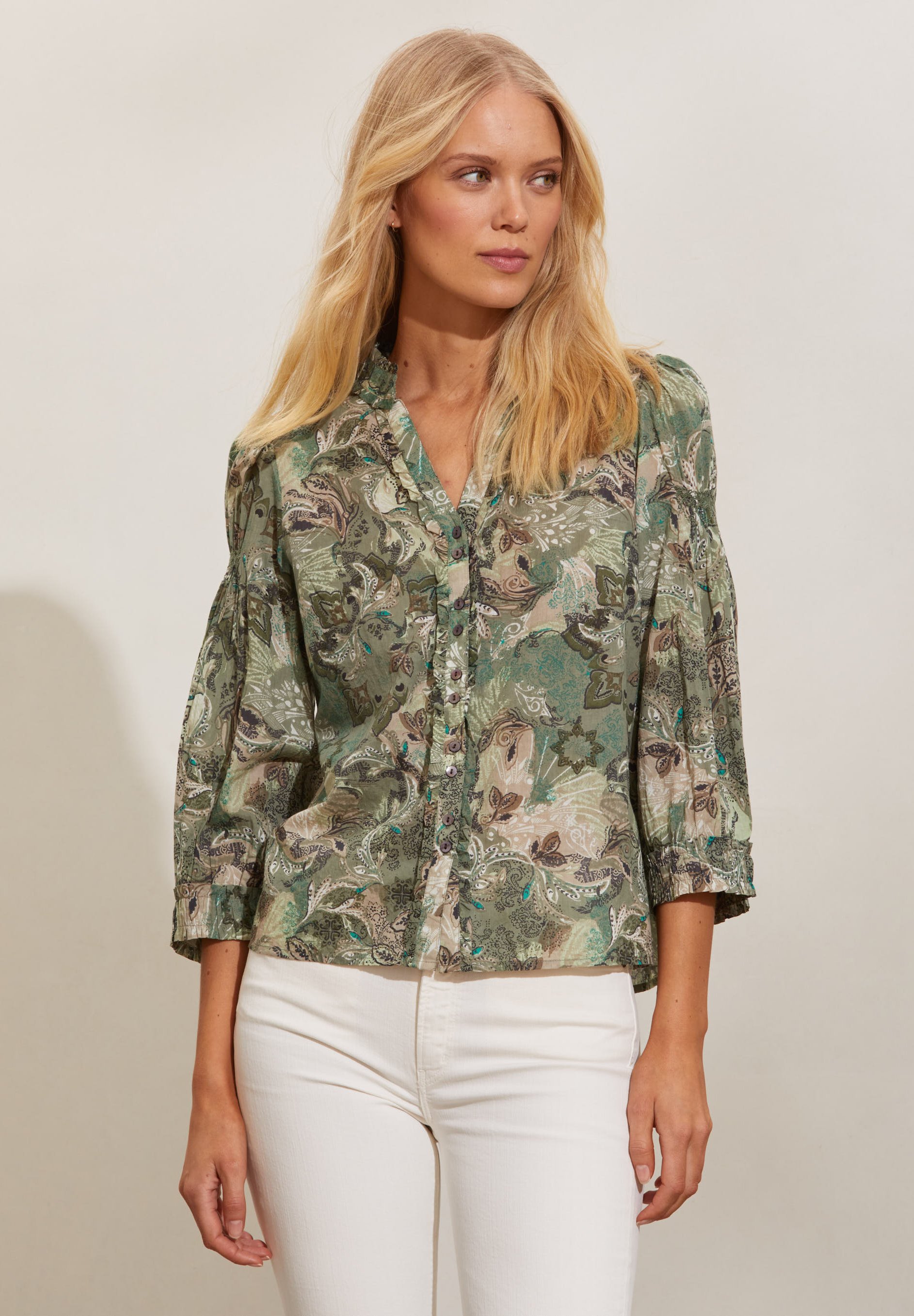 Odd Molly ROSANNA - Blouse - meadow green/groen gemêleerd - Zalando.nl