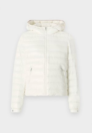 Tommy Hilfiger HOODED JACKET - Dunjakker - ivory silk