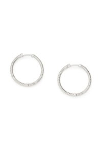 ROPE HOOP - Earrings - silver-coloured