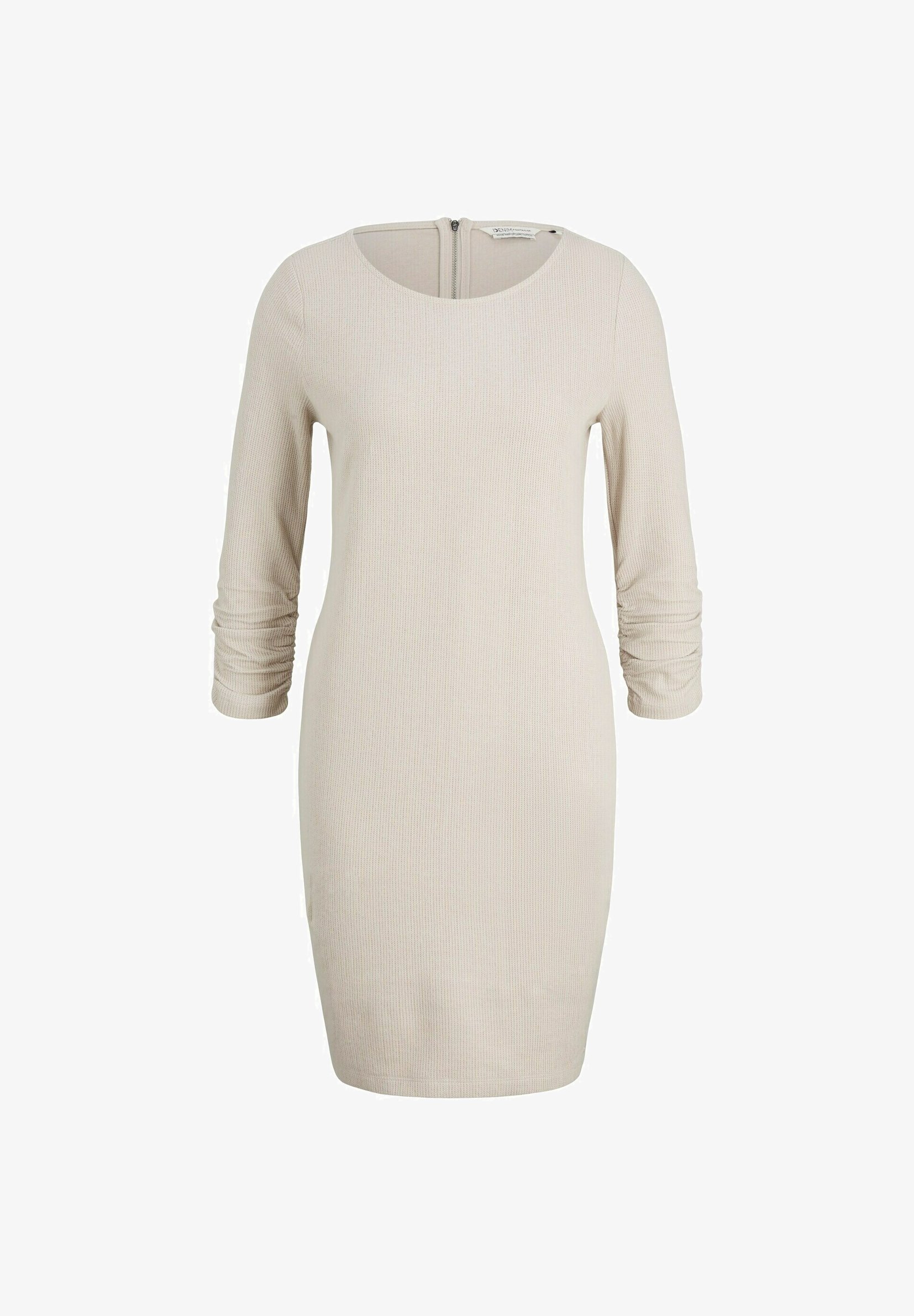 beige tailored long sleeve shift dress MEROKEETY Women's 2026 Long Sleeve Midi Sweater Dress Fall Winter Spring Mock Neck Contrast Tie Waist Bodycon Knit Dresses, Apricot, S at Amazon Women's Clothing store