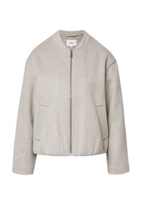 MIT KRAGEN UND REISSVERSCHLUSS - Giubbotto Bomber - beige