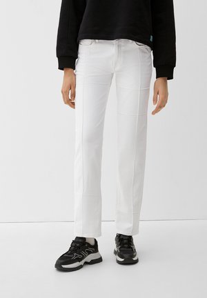 QS Straight leg jeans - weiß