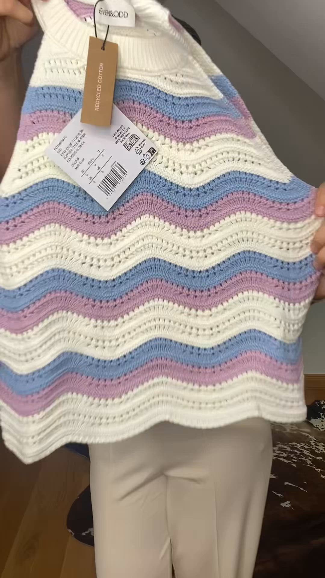 Even&Odd CROCHET TOP - Top - multi-colored/multi-coloured