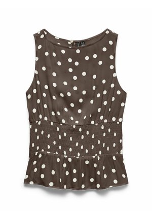 Vero Moda, TOP VMELISA TOP - Débardeur - chocolate martini