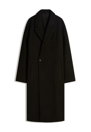 DOUBLE-BREASTED TEXTURE - Cappotto classico - black