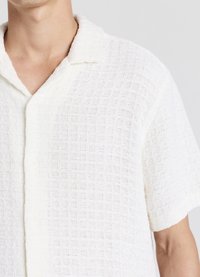 Calliope BOWLING LAVORATO - Camicia - bianco lana
