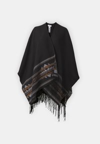 VICAYCEE PONCHO - Pončo - black/rubber/kentucky blue