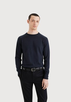REGULAR FIT CREWNECK  - Striktrøje - navy blazer blue
