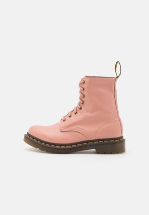 Bottines à lacets - apricot