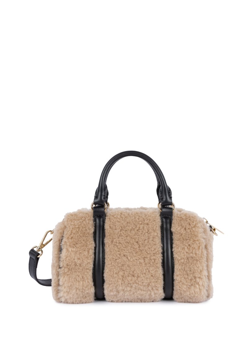 Petit Sac à Main IKKS Fausse Fourrure Marron - Anse Cuir - Occasion - Style Marin