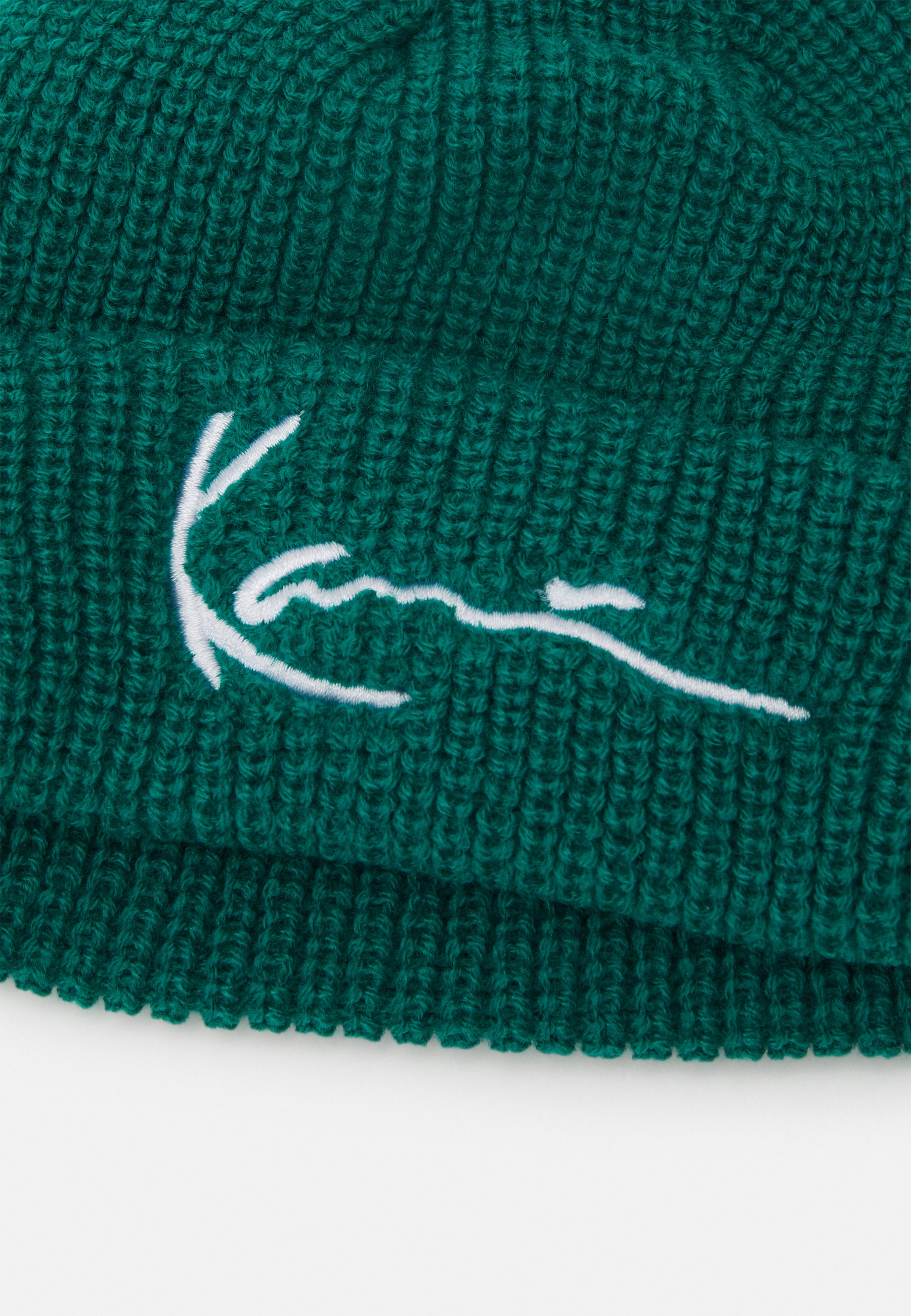Karl Kani Signature Fisherman Turquoise Green Beanie Hat Size One Size