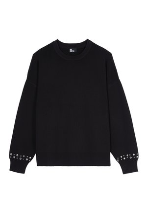 AVEC STUDS - Sweatshirt - black