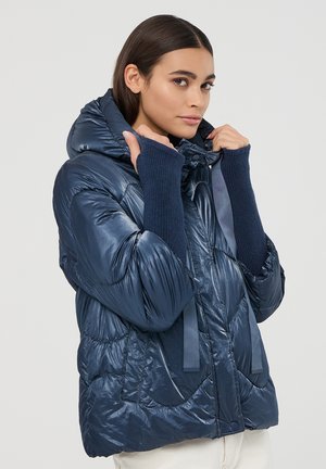 IMBOTTITO CON TRAPUNTATURA CIRCOLARE - Giacca invernale - blu