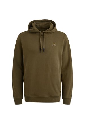 MIT BADGE - Jersey con capucha - olive night