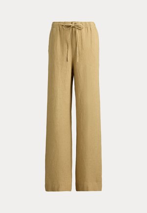 Polo Ralph Lauren, LINEN DRAWSTRING PANT - Παντελόνι - classic camel