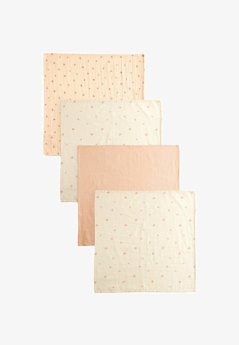 Next 4 PACK - REGULAR FIT - Couverture en mousseline - neutral ditsy printed