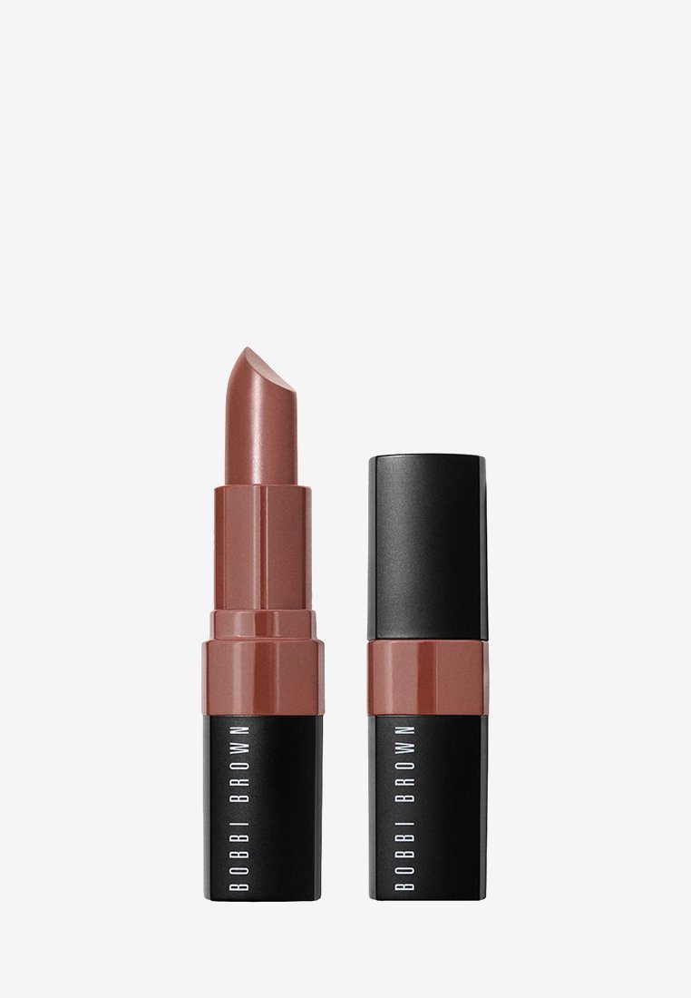 Lipstick in a matte brown tube, with the bullet featuring a rounded tip. The casing is black with "BOBBI BROWN" embossed vertically.