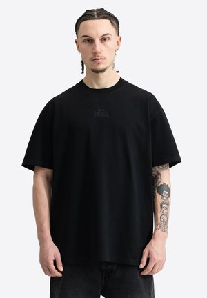 Lonsdale, LONSDALE HERREN T-SHIRT OVERSIZE NEW BEWICK - Tričko s potlačou - black black