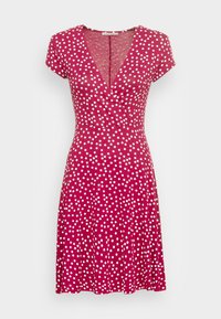 Não selecionado, dark red/white