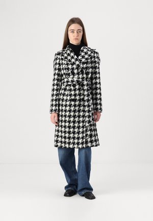 COAT - Klasický kabát - black/cream