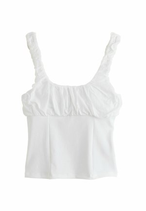 Next, REGULAR FIT - SLEEVELESS BUSTIER CORSET TOP - Camicetta - ecru