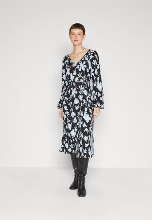 VILA VIPEPA MIDI DRESS - Dienas kleita - black/blue