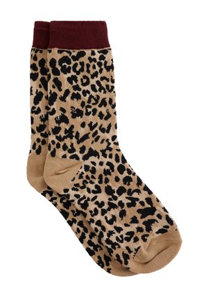 Socks - burgundy red
