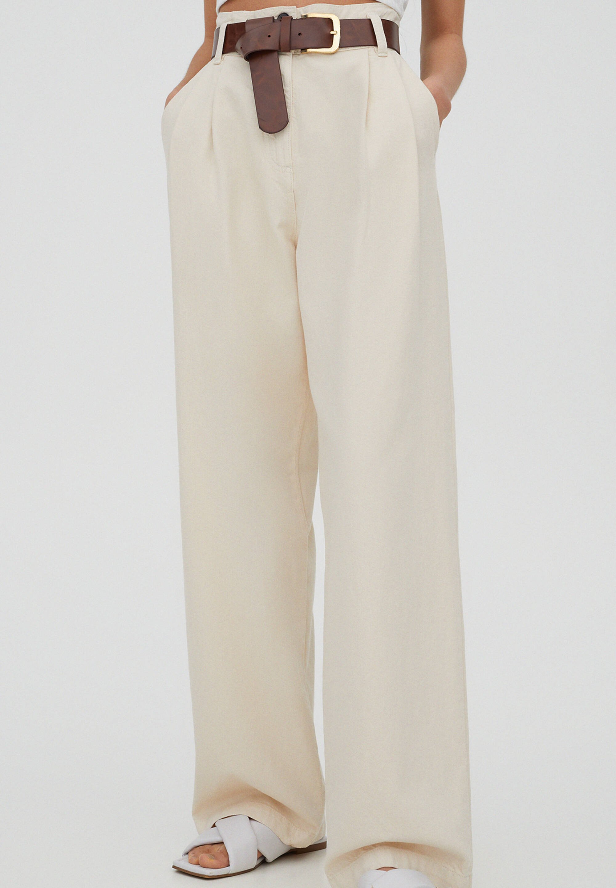 PULL\u0026BEAR Pantaloni - beige - Zalando.it