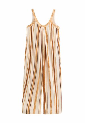 SLEEVELESS BEADED - Overall / Jumpsuit - yellow white stripe