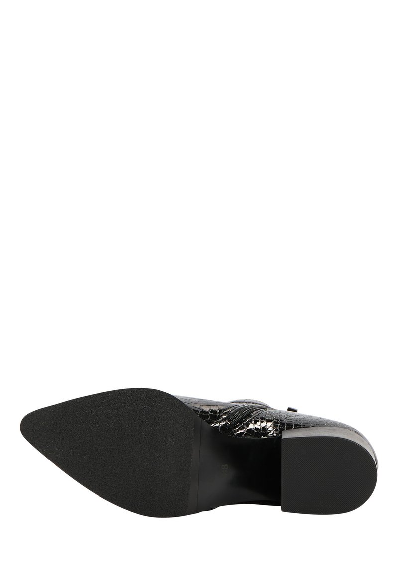 Damen Ankle Boots | faina Stiefelette schwarz reptil/schwarz - VS24459 Damen Ankle Boots | faina Stiefelette schwarz reptil/schwarz - VS24459