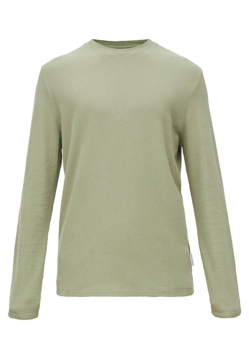 Herren T-shirts & Polos | NN07 LANGARM MIT WAFFEL Strickpullover oil green/oliv - QT89263 Herren T-shirts & Polos | NN07 LANGARM MIT WAFFEL Strickpullover oil green/oliv - QT89263